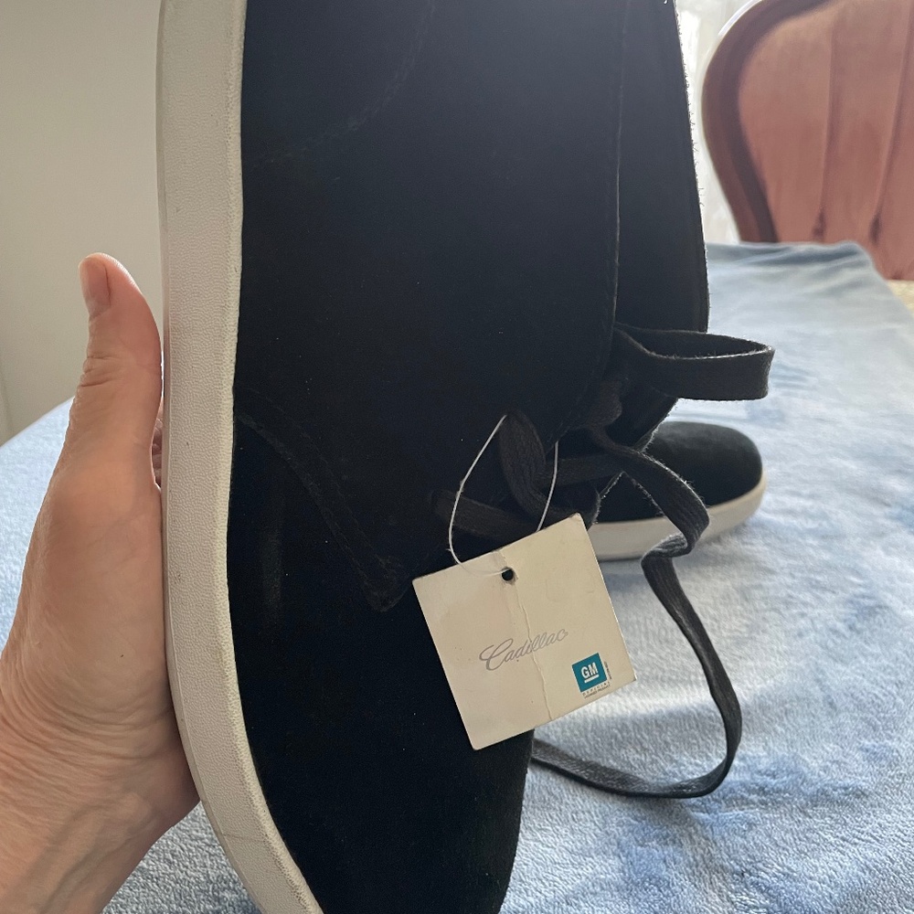 New Cadillac black suede sneakers